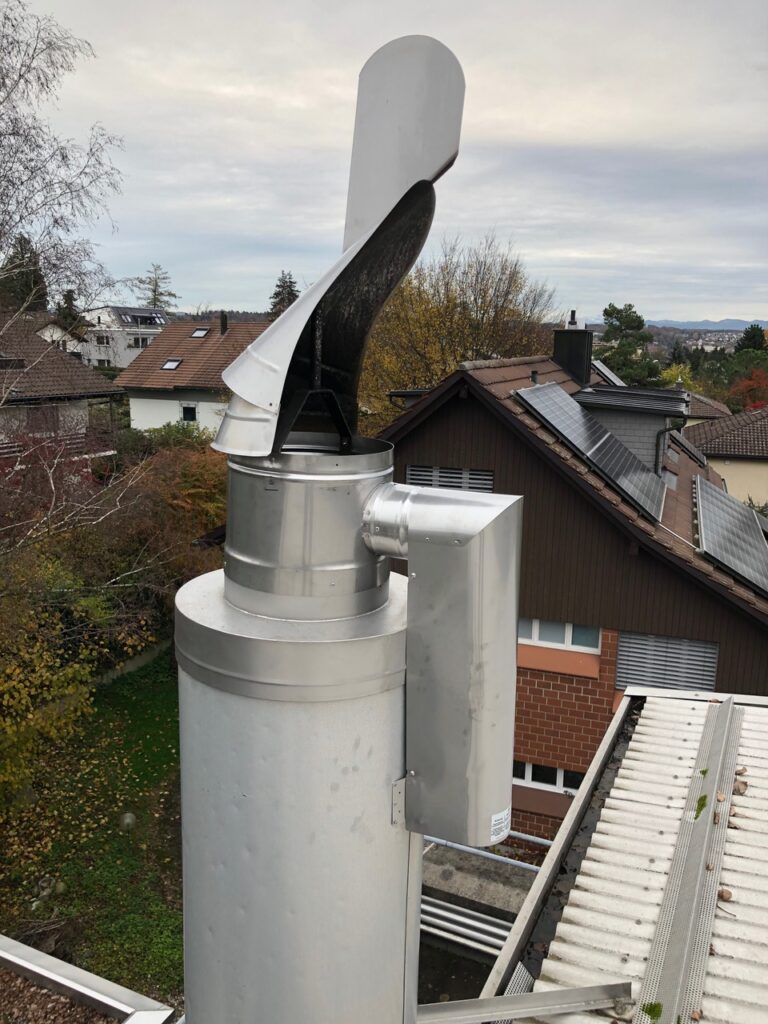 Feinstaubfilter am Kamin